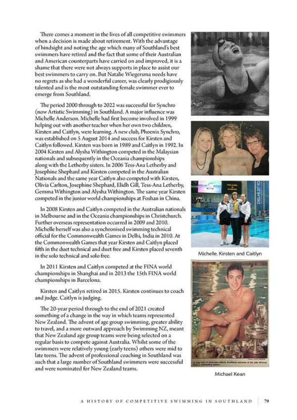 Southland's Swimming Story 1928 - 2023